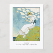 Barbier Little White Dress Franse Mode Briefkaart (Voorkant)