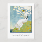 Barbier Little White Dress Franse Mode Briefkaart (Voorkant)