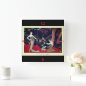 Barbier Retro mode Clock Vierkante Klok (Huis)