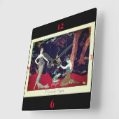 Barbier Retro mode Clock Vierkante Klok (Hoek)