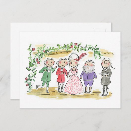 Barbier van Sevilla, bruiloft Briefkaart (Voorkant / Achterkant)