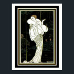 Barbier "White Fur" Art Deco Mode 12 x 16 Poster<br><div class="desc">Mooi,  George Barbier,  Deco,  print met de titel White Fur 12 x 16</div>