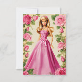 Barbie's dank je Sparkle... Bedankkaart (Achterkant)