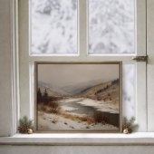 Barbizon Winter Valley Creek Poster
