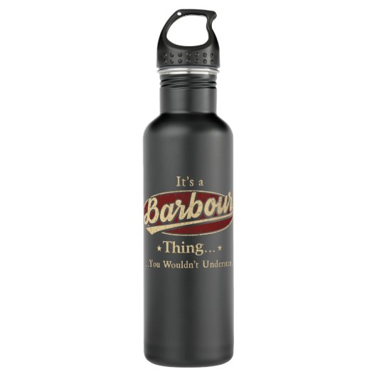 BARBOUR Doos Naam Water Fles (Voorkant)