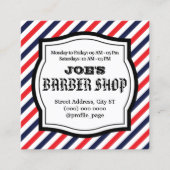  barbres stijl vierkant loyaliteit vierkante visitekaartje (Voorkant)