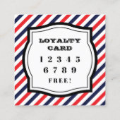 barbres stijl vierkant loyaliteit vierkante visitekaartje (Achterkant)