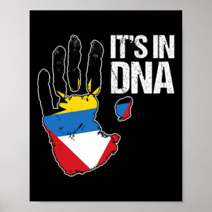 Barbuda Antigua Het zit in mijn DNA Barbudan Antig Poster