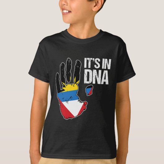 Barbuda Antigua Het zit in mijn DNA Barbudan Antig T-shirt (Voorkant)