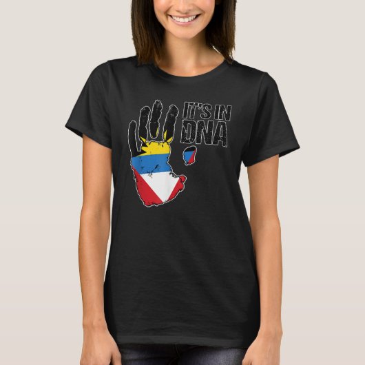 Barbuda Antigua It's In My DNA Barbudan Antiguan F T-shirt (Voorkant)