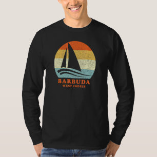 Barbuda West Indies Retro Zeilboot Zeilen T-shirt