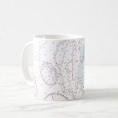 Barbuda Zeekaart Mok (Voorkant links)