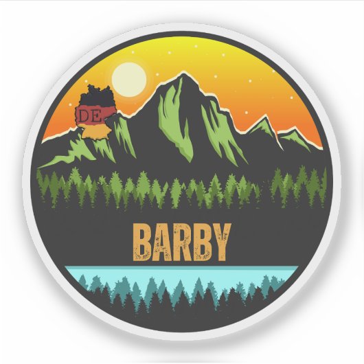 Barby, Duitsland Sticker (Voorkant)