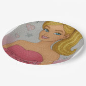 barby papieren bordje (Gekanteld)