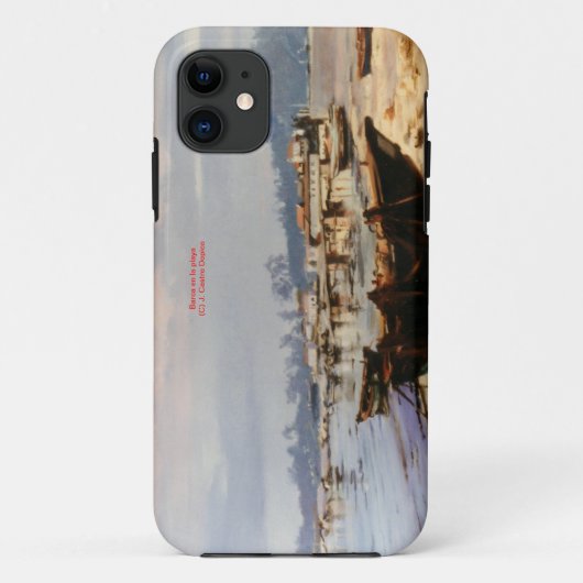 Barca en la playa/Boat on the beach Case-Mate iPhone Case (Achterkant)