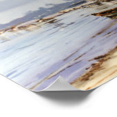 Barca en la playa poster (Hoek)