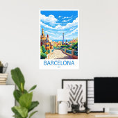 Barcelona 10 poster (Thuiskantoor)