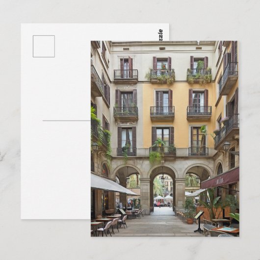 Barcelona. #114.   briefkaart (Voorkant / Achterkant)