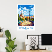 Barcelona 18 poster (Thuiskantoor)
