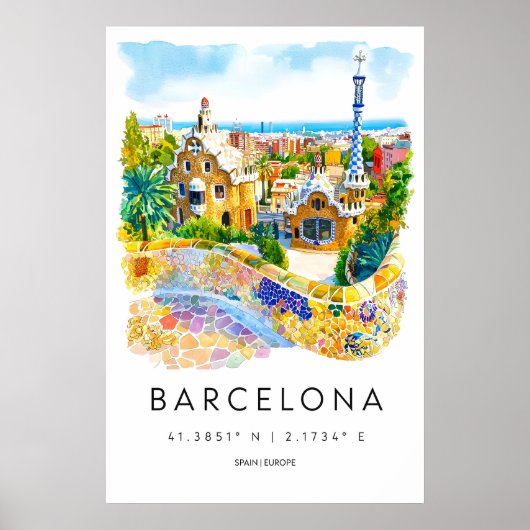 Barcelona 19 poster (Voorkant)