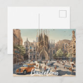 Barcelona (2) briefkaart (Voorkant / Achterkant)
