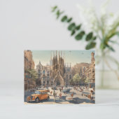 Barcelona (3) briefkaart (Staand voorkant)