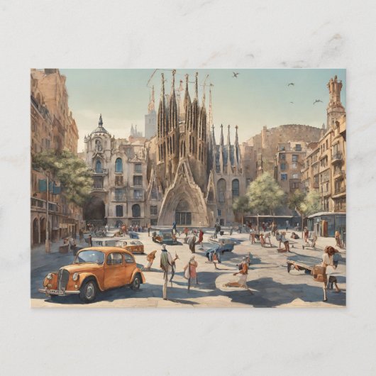 Barcelona (3) briefkaart (Voorkant)