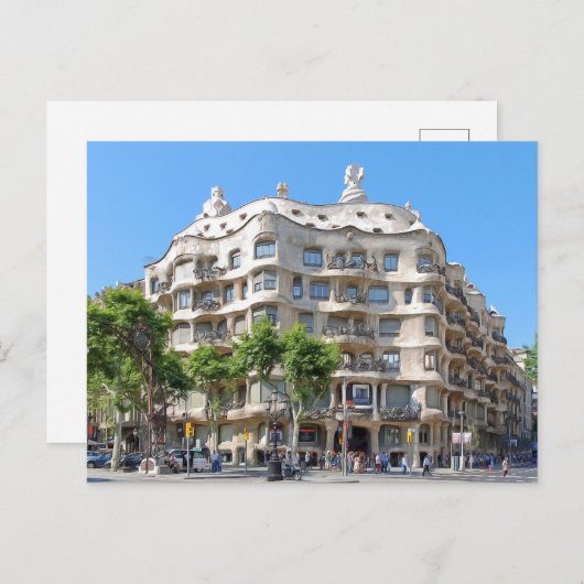 Barcelona. 3. briefkaart (Voorkant / Achterkant)