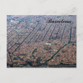 Barcelona Aerial Briefkaart (Voorkant)