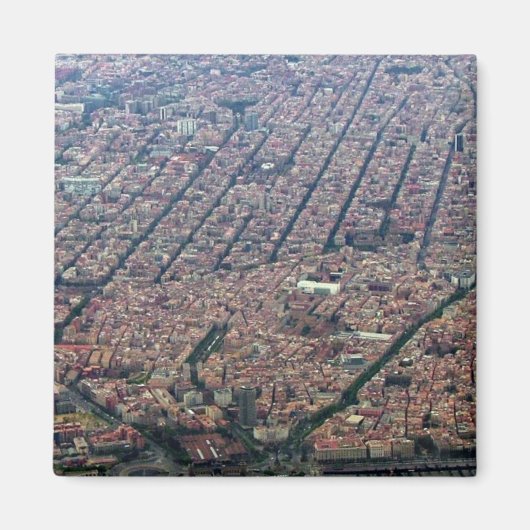 Barcelona Aerial Magneet (Voorkant)