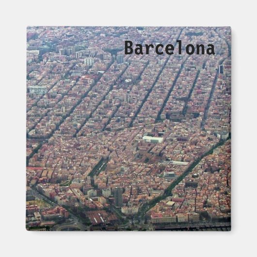 Barcelona Aerial Magneet (Voorkant)