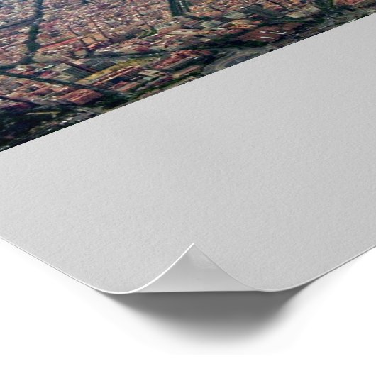 Barcelona Aerial Poster (Hoek)