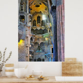 Barcelona. Antoni Gaudi. Sagrada Familia Poster (Keuken)