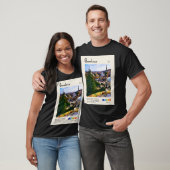 Barcelona Aquarel Reizen T-shirt (Unisex)