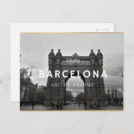 Barcelona, Arc de Triomf Briefkaart (Voorkant / Achterkant)