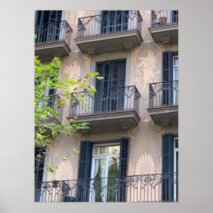 Barcelona Balconies Poster