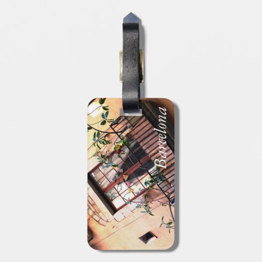 Barcelona Balcony Bagagelabel (Achterkant verticaal)
