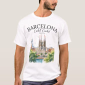 Barcelona Beauty – Iconic Cathedral & City  T-shirt (Voorkant)