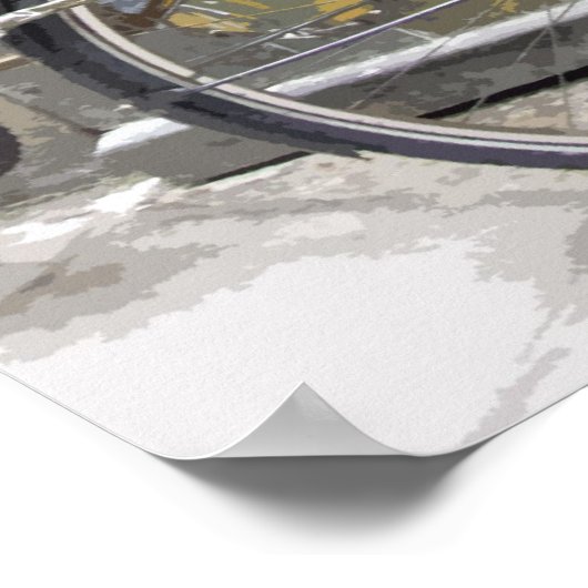 Barcelona Bike Poster (Hoek)