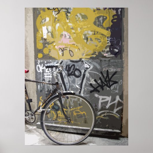 Barcelona Bike Poster (Voorkant)