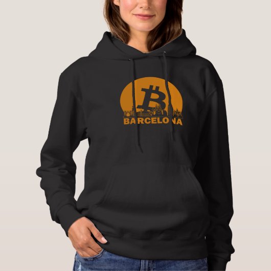 Barcelona Bitcoin Maximalist  Bitcoin Barcelona Sk Hoodie (Voorkant)
