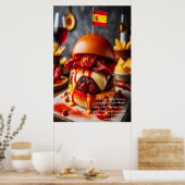 Barcelona Bites: Chorizo Champion 24x36 Poster (Keuken)