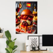 Barcelona Bites: Chorizo Champion 24x36 Poster (Thuiskantoor)