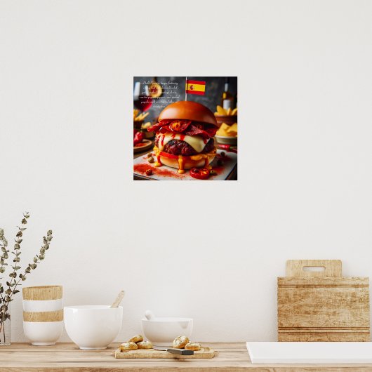 Barcelona Bites: Chorizo Champion Poster (Keuken)