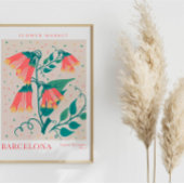 Barcelona Bloemenmarkt Botanisch Poster