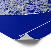 Barcelona Blueprint City Map Poster – Minimal Wall (Hoek)