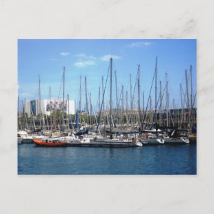 Barcelona Boats Briefkaart