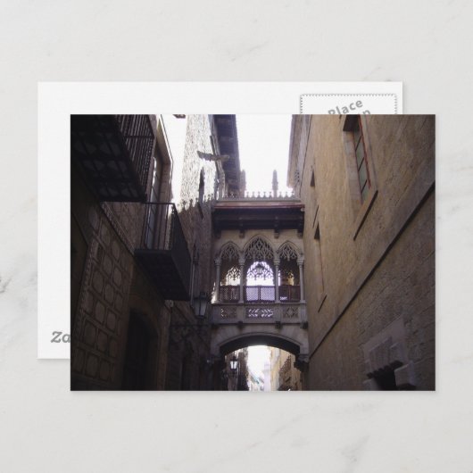 Barcelona Bridge Briefkaart (Voorkant / Achterkant)