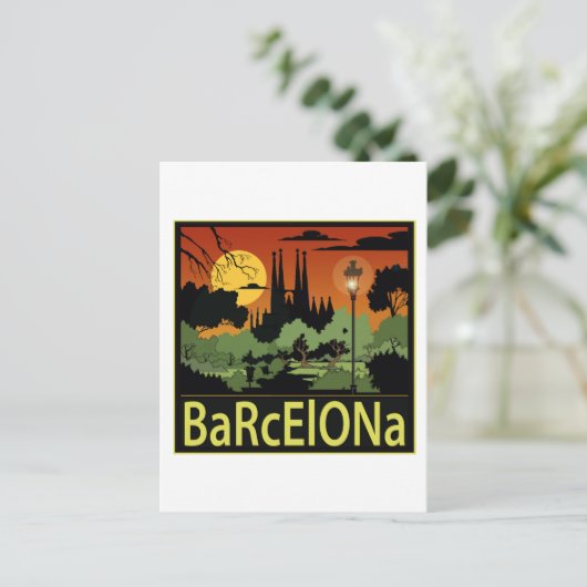 Barcelona Briefkaart (Staand voorkant)