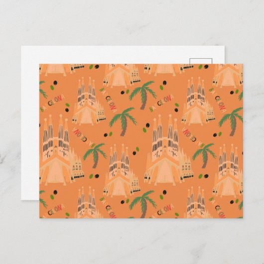 Barcelona Briefkaart (Voorkant / Achterkant)